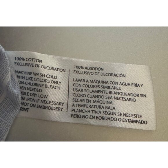 U.S. POLO ASSN. Mens Polo Shirt size Medium Blue with White stripes & Palm Trees - Picture 11 of 11